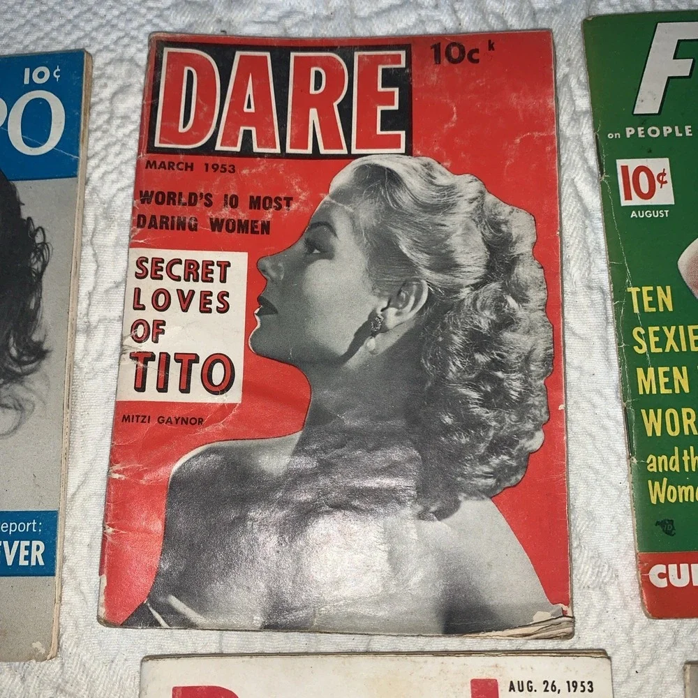 Quick Date Focus People Today Magazines‎ Lot 8 Issues 1951-1953 Mini Magazines